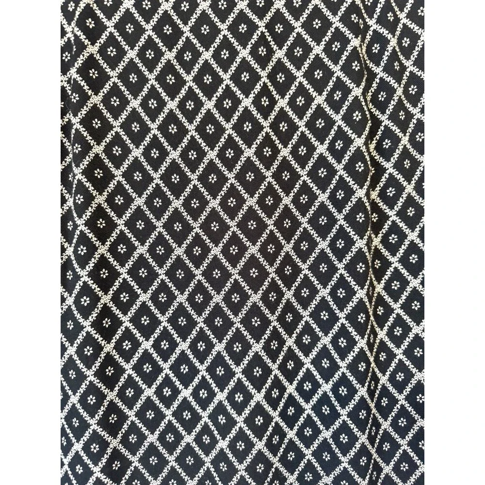 VTG Campagnie Internationale Express Maxi Skirt 5/6 Black Floral Y2K 90s